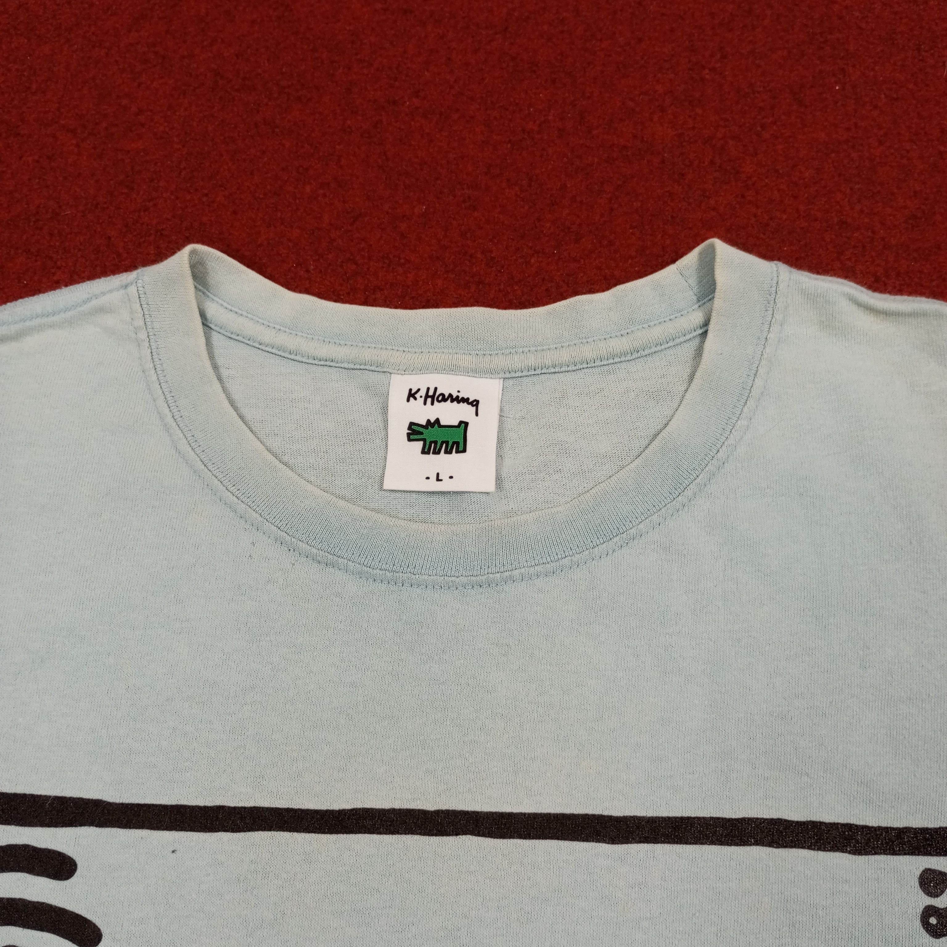 Japanese Brand × Keith Haring × Vintage Keith Haring X Uniqlo Streetwear Style Tshirt Size US L / EU 52-54 / 3 - 5 Thumbnail