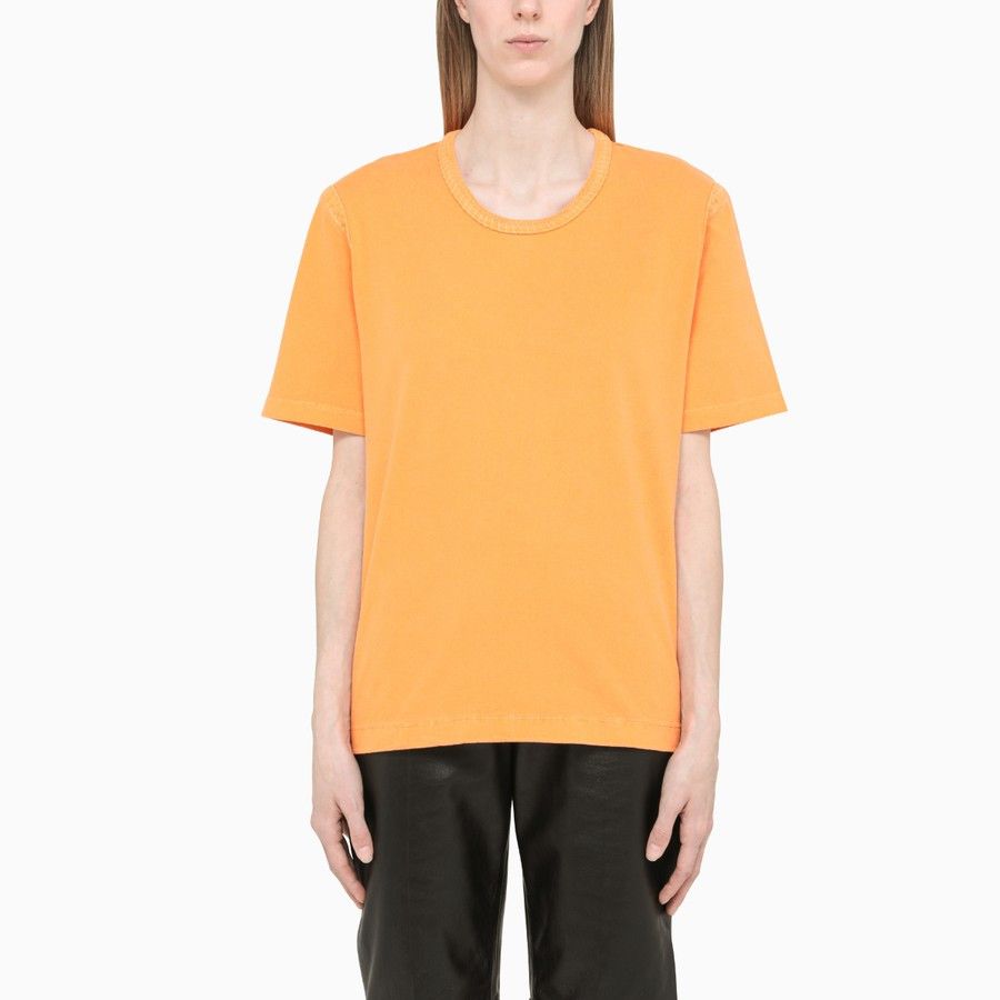 Bottega Veneta o1d2blof0824 Crewneck T-Shirt in Orange Size S / US 4 / IT 40 - 1 Thumbnail