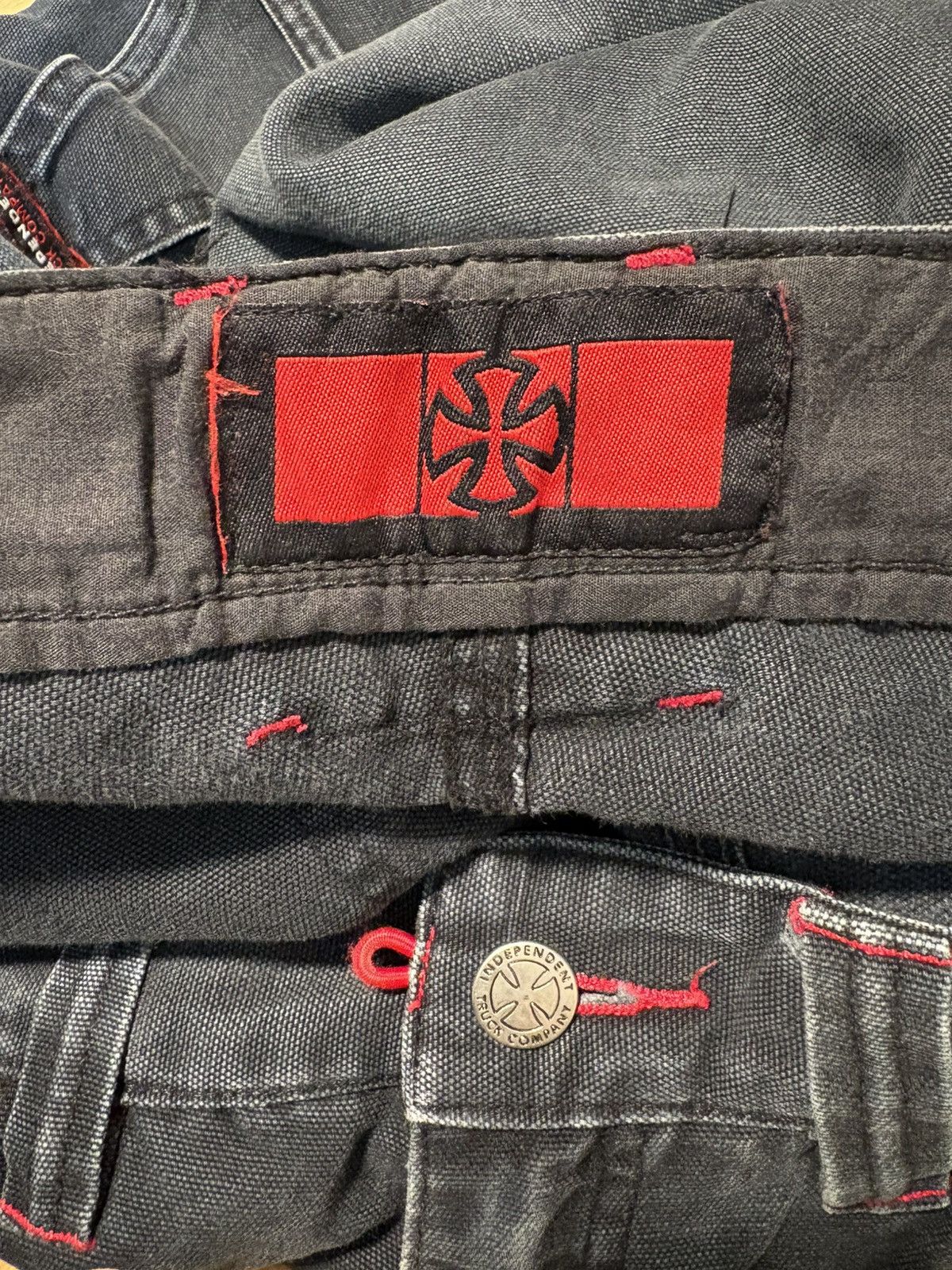 Independent Truck Co. Vtg Independent Truck Co Canvas Carpenter Pants Baggy Skate Size US 38 / EU 54 - 7 Thumbnail