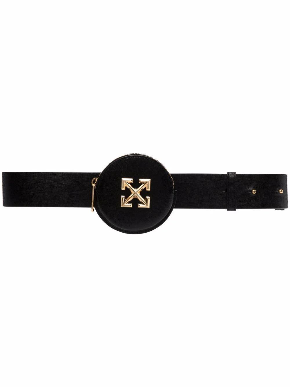 Off-White o1gr1nt0125 Size: OS / Coin Purse Strap Wallet in Black Size ONE SIZE - 1 Thumbnail