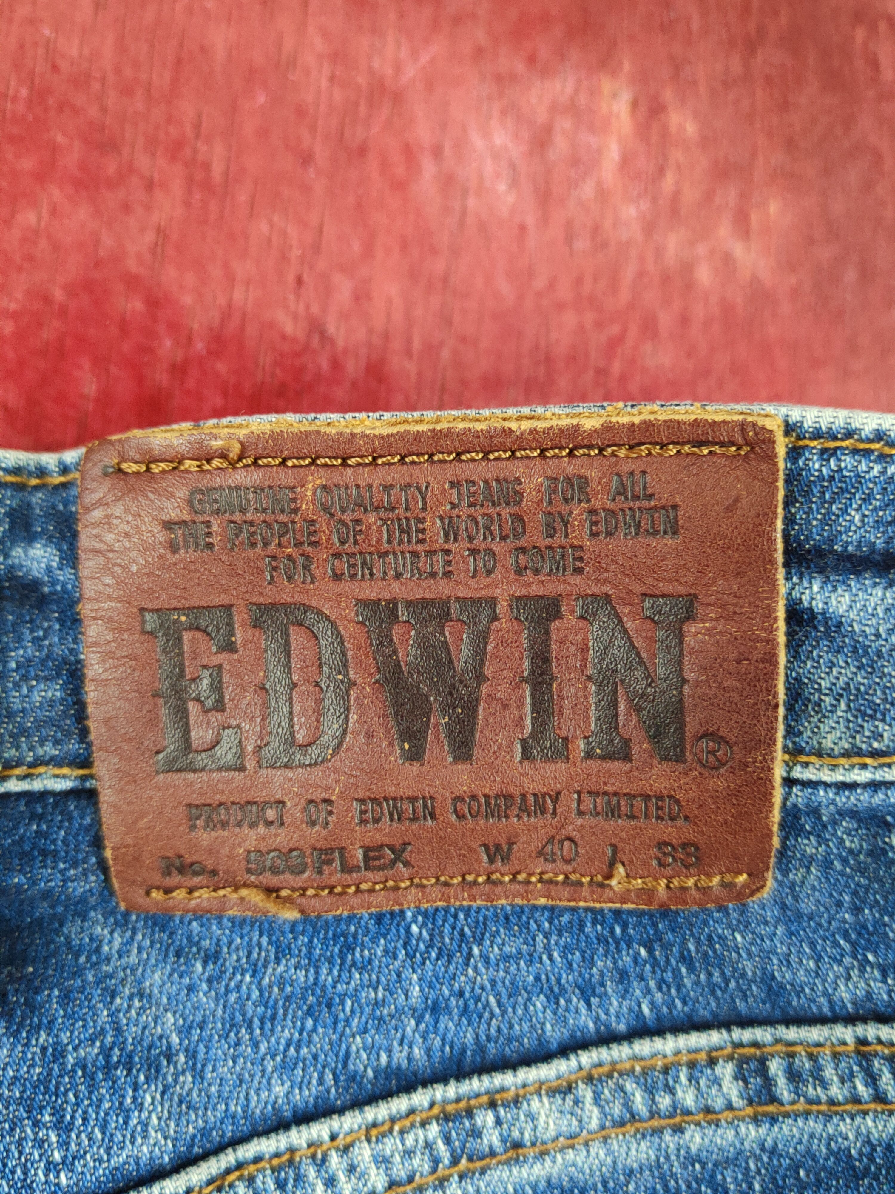 Edwin Edwin Dark Blue Distressed Multipocket Denim #S1609 Size US 35 - 8 Thumbnail