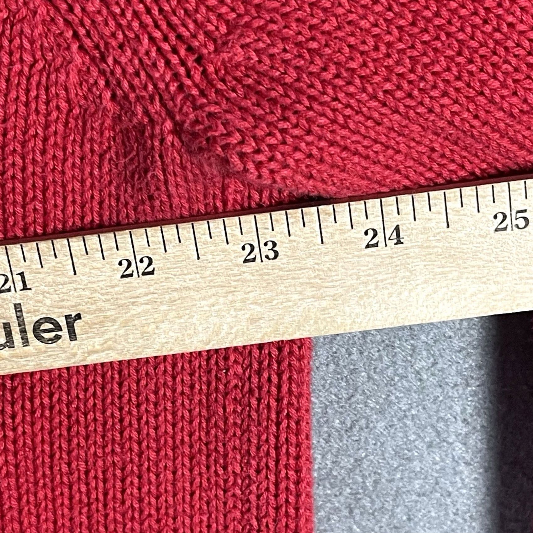 Lands' End Lands' End Pullover Sweater Large 42-44 Red 100% Cotton Thick Preppy Dad Men Size US L / EU 52-54 / 3 - 6 Thumbnail
