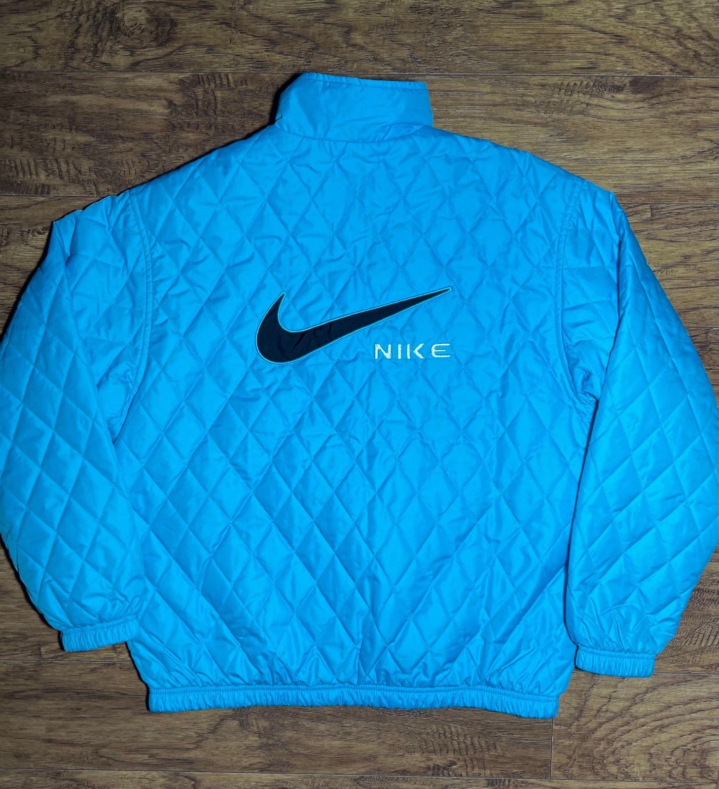 Nike Nike Y2K Vintage Blue Puffer Jacket size Medium Size M / US 6-8 / IT 42-44 - 2 Thumbnail