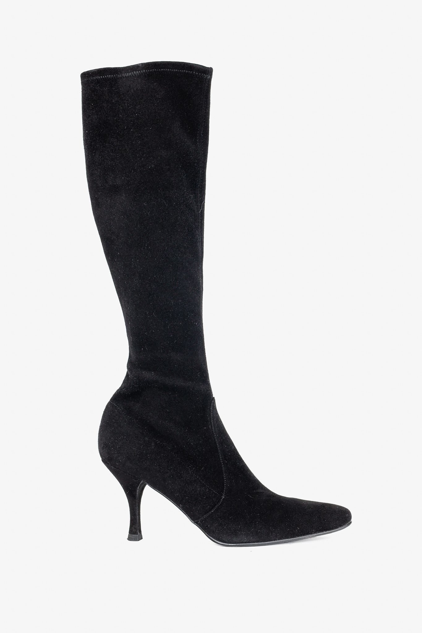 Stuart Weitzman Stuart Weitzman Giving Suede Pointed-Toe Knee-High Boots Size US 8 / IT 38 - 1 Thumbnail