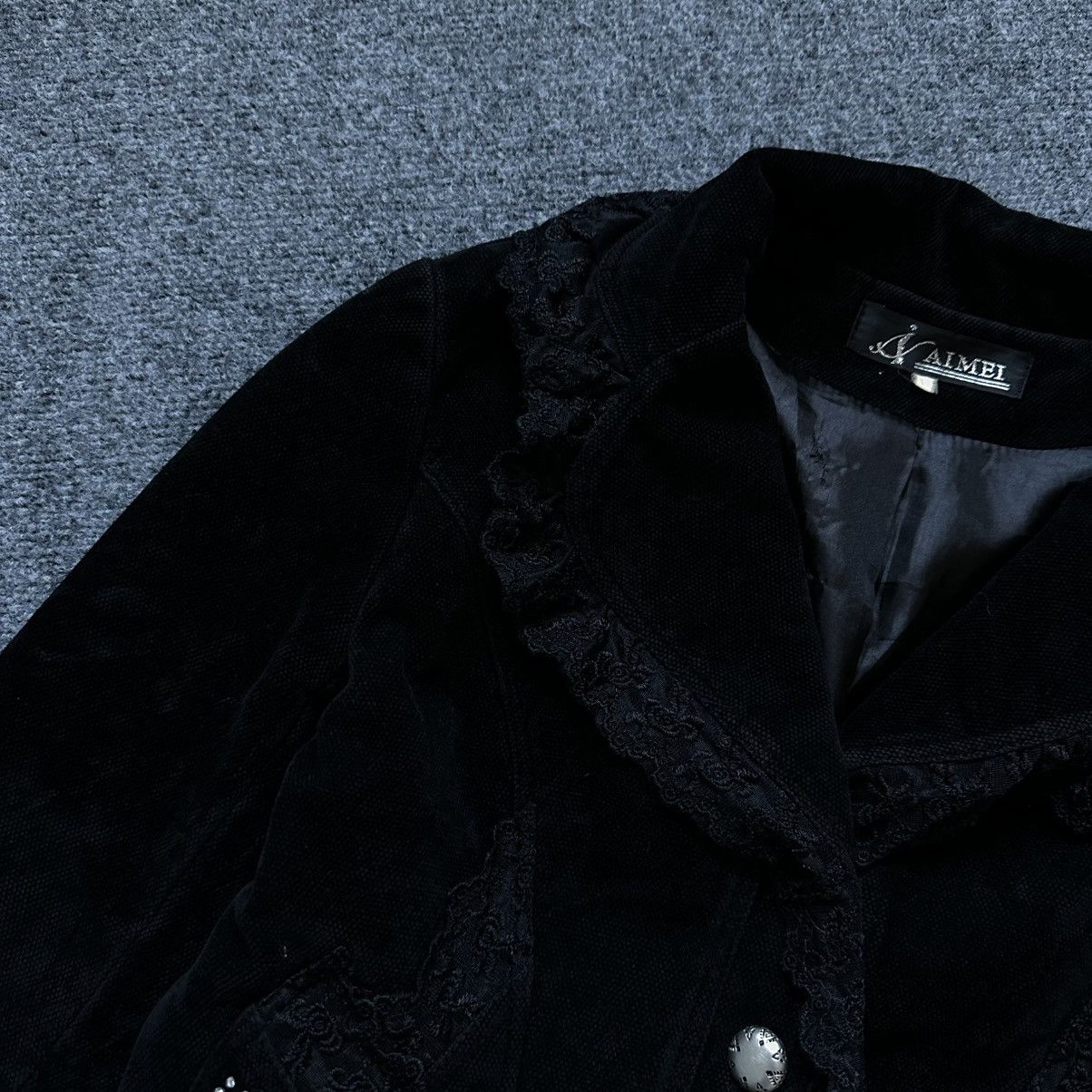 If Six Was Nine VTG Women’s Openwork Jacket Aimei Blazer Black Size M Y2K Size M / US 6-8 / IT 42-44 - 10 Thumbnail
