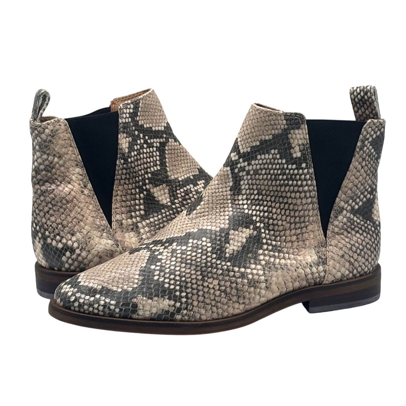 Lucky Brand Lucky Brand Haylia Snake Print Leather Chelsea boots, size 6 Size US 6.5 / IT 36.5 - 2 Thumbnail