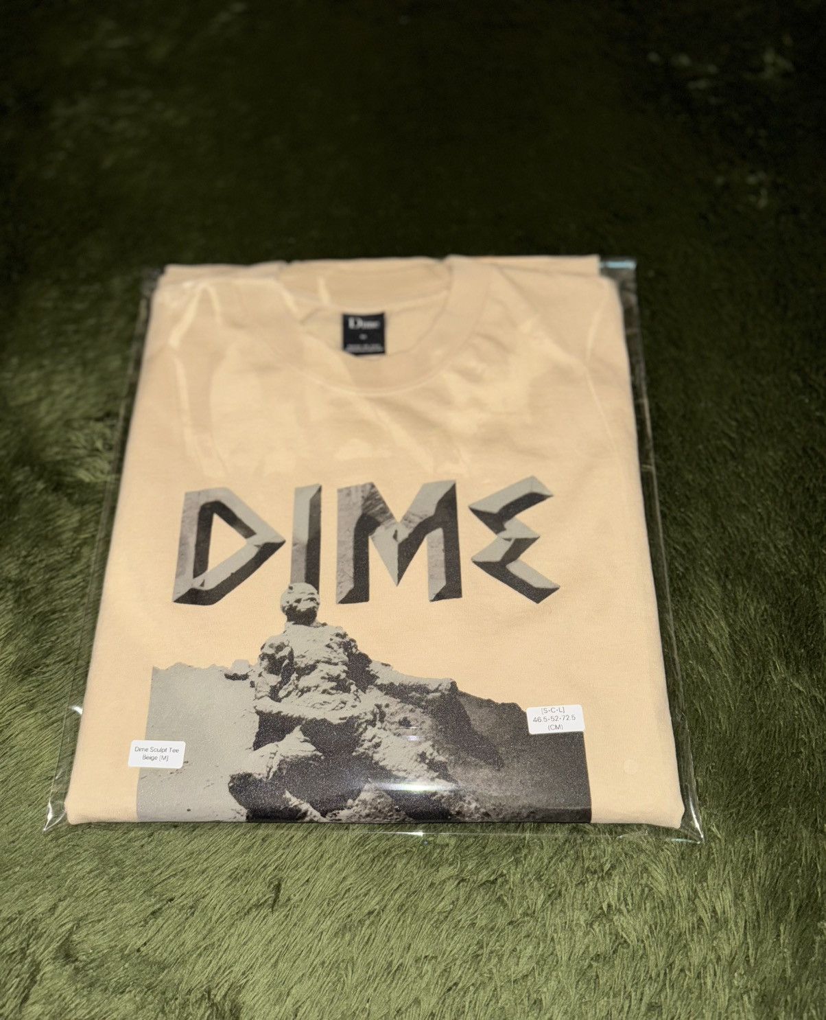 Dime [M] DIME Made in USA Tubular T-Shirt Beige Size US M / EU 48-50 / 2 - 11 Thumbnail