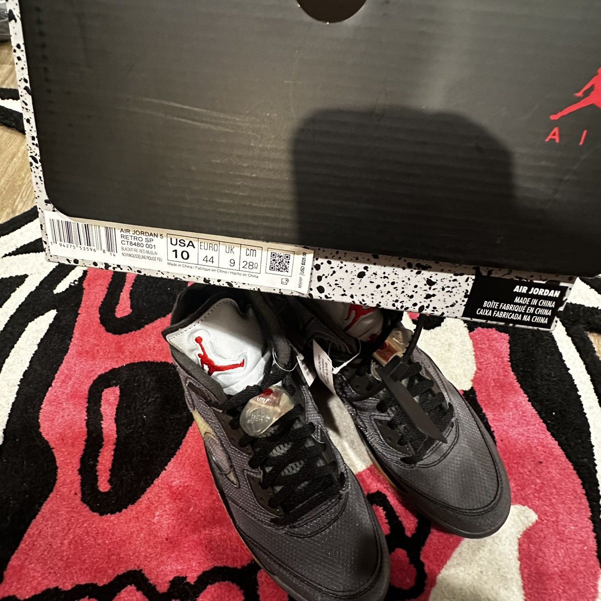 Jordan Brand Air Jordan 5 Retro Off White Muslin 2020 Size US 10 / EU 43 - 10 Thumbnail