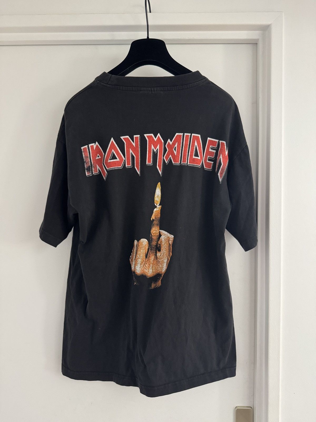Iron Maiden *RARE* 90s VINTAGE 1998 IRON MAIDEN METAL THE CLANSMAN TEE Size US XL / EU 56 / 4 - 5 Thumbnail