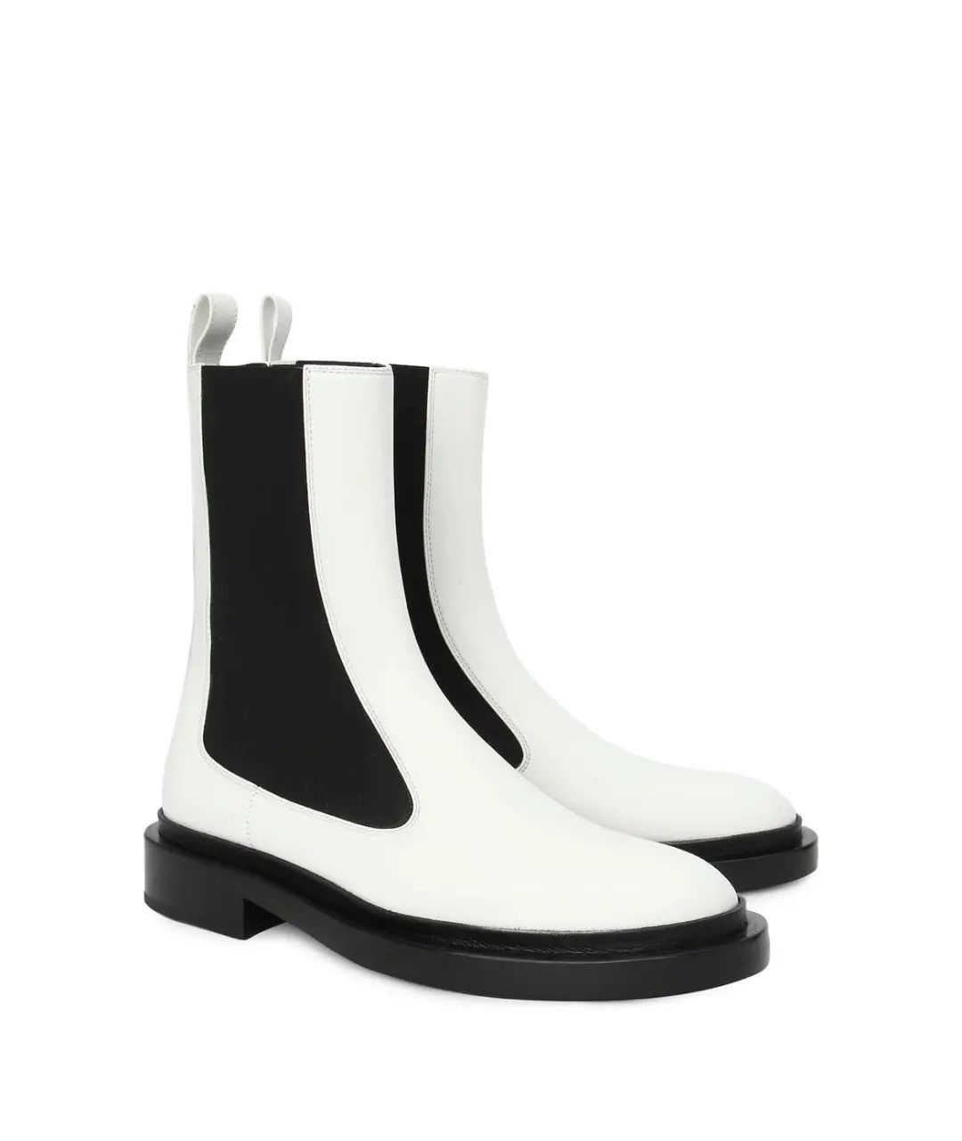 Jil Sander o1y1025 Ankle Boots in White/Black Size US 6.5 / IT 36.5 - 2 Thumbnail