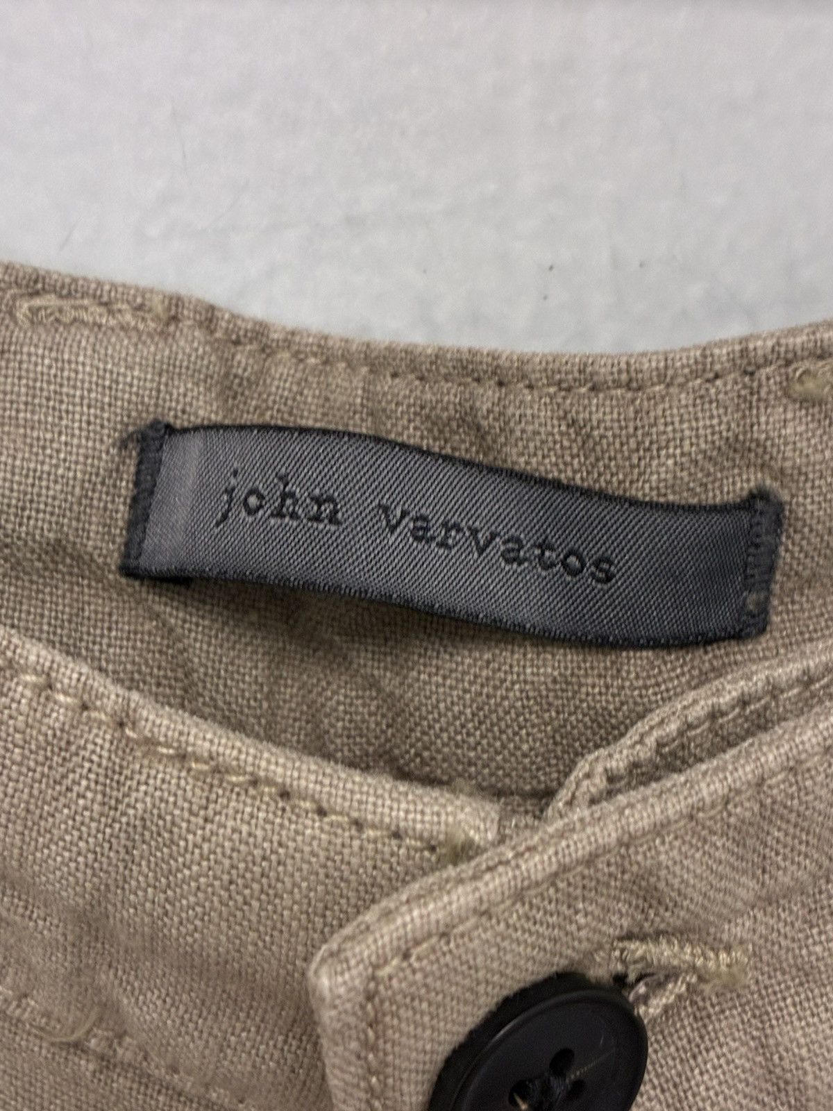 John Varvatos Johny Flat Front Linen Blend Shorts 30 Size US 30 / EU 46 - 7 Thumbnail