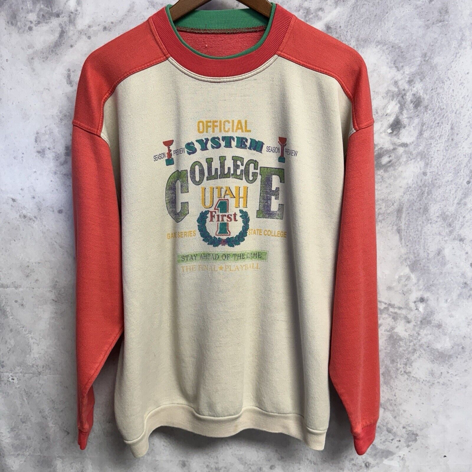 Vintage Vintage Utah College Sweatshirt Mens Large 90s Graphic Print Size US L / EU 52-54 / 3 - 1 Thumbnail