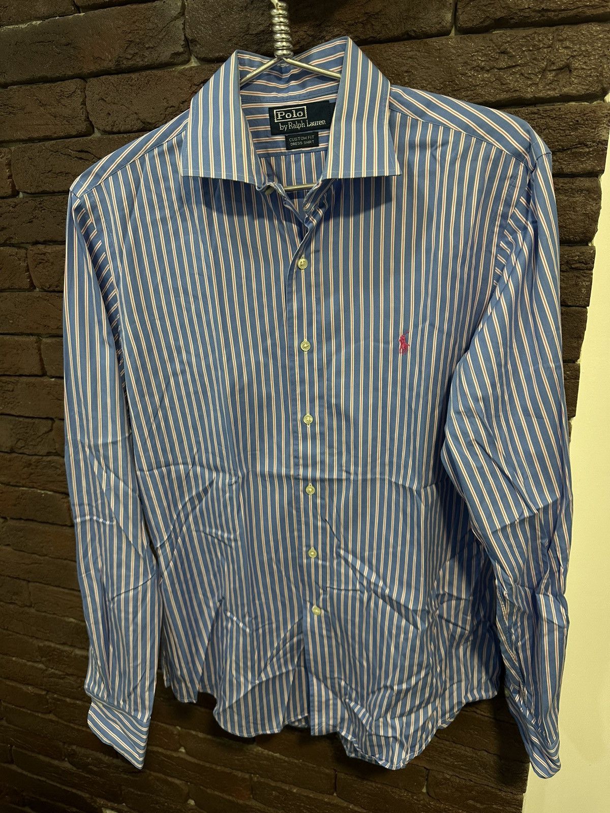 Ralph lauren custom fit shops striped shirt