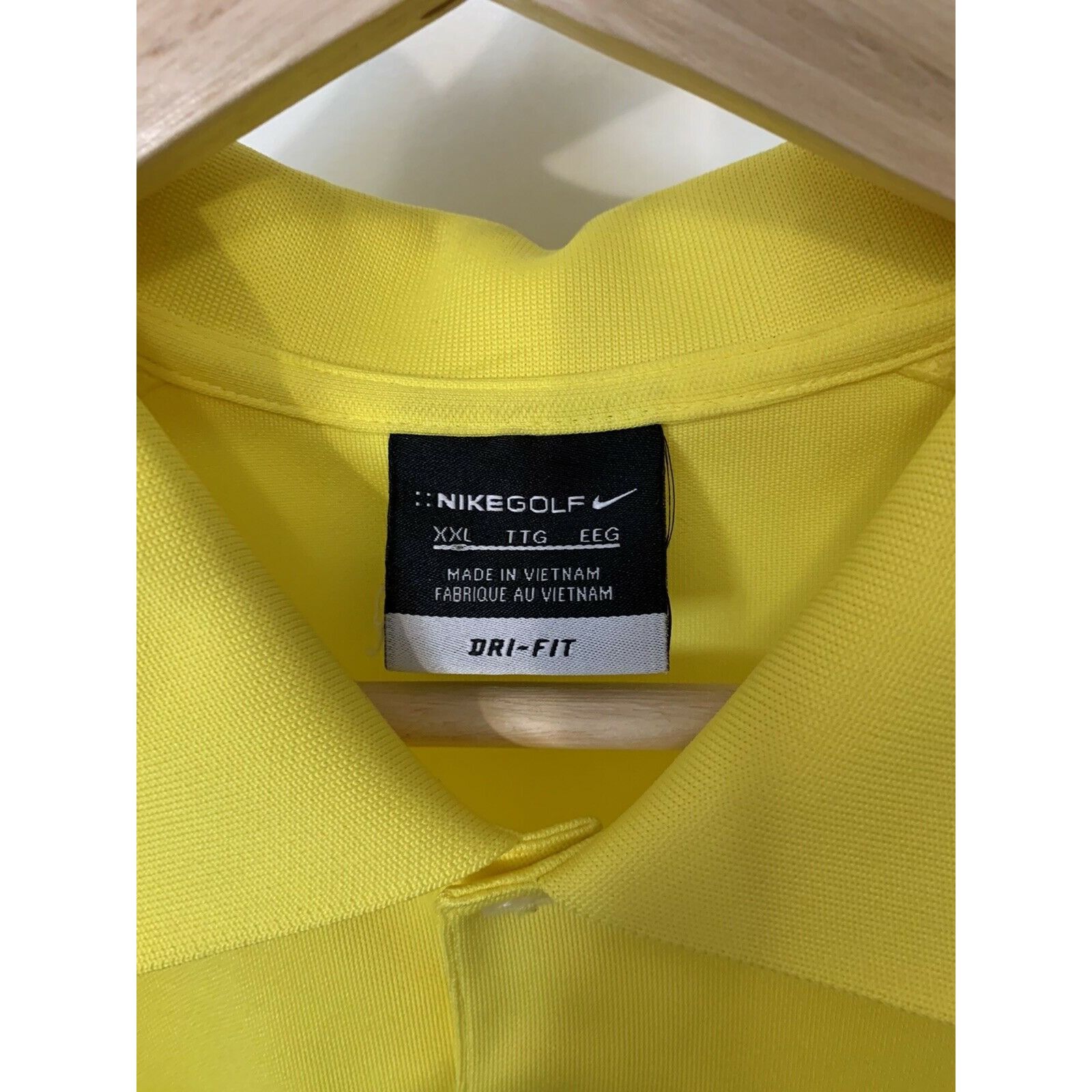 Nike Nike Golf Dri-Fit Men’s Sz XXL Golfing Polo Shirt Yellow Size US XXL / EU 58 / 5 - 2 Thumbnail