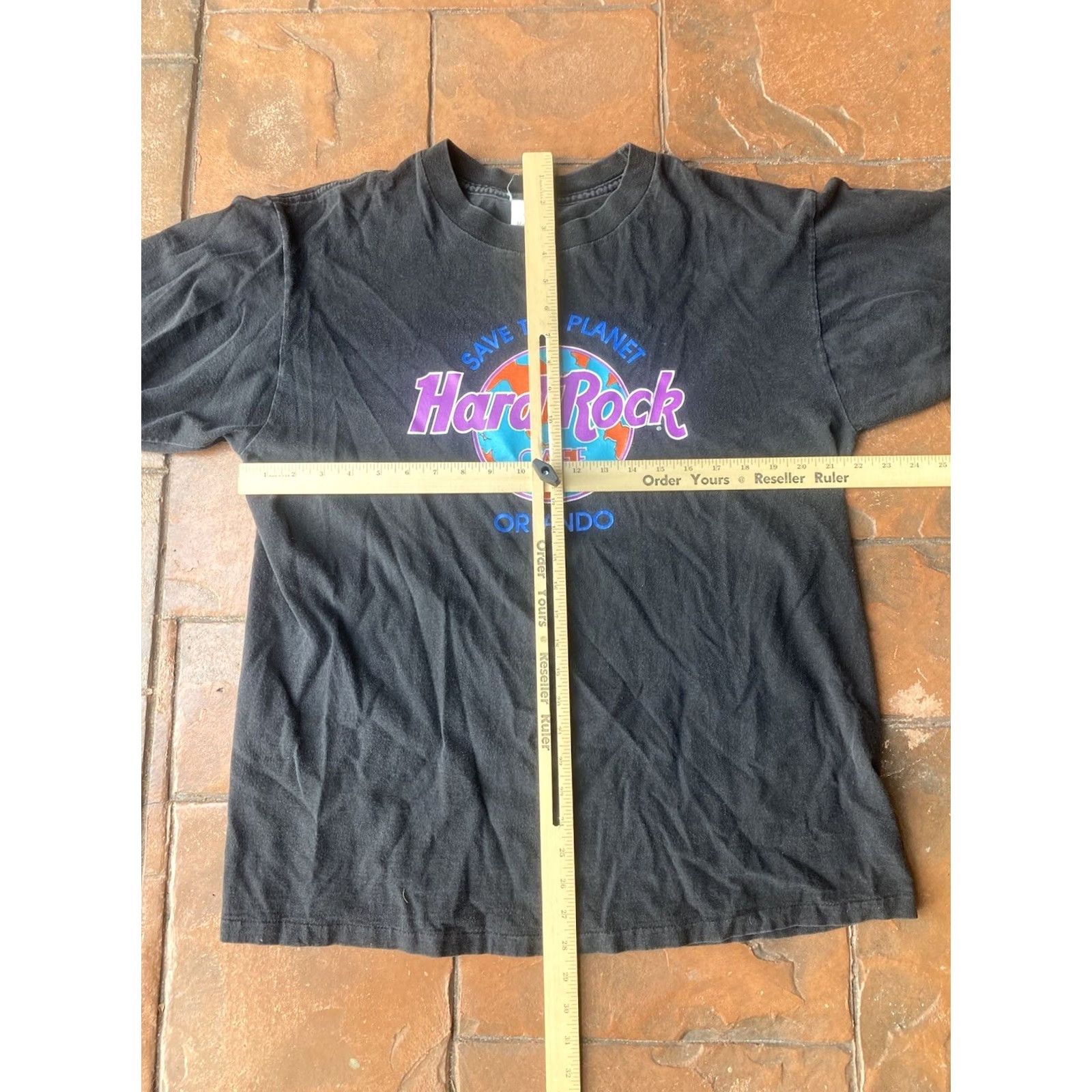 Hard Rock Cafe VINTAGE Hard Rock Cafe Orlando Single Stitch T-Shirt Large 90s Black Mens Cotton Crew Neck Logo Graphic Print USA Size US L / EU 52-54 / 3 - 4 Thumbnail