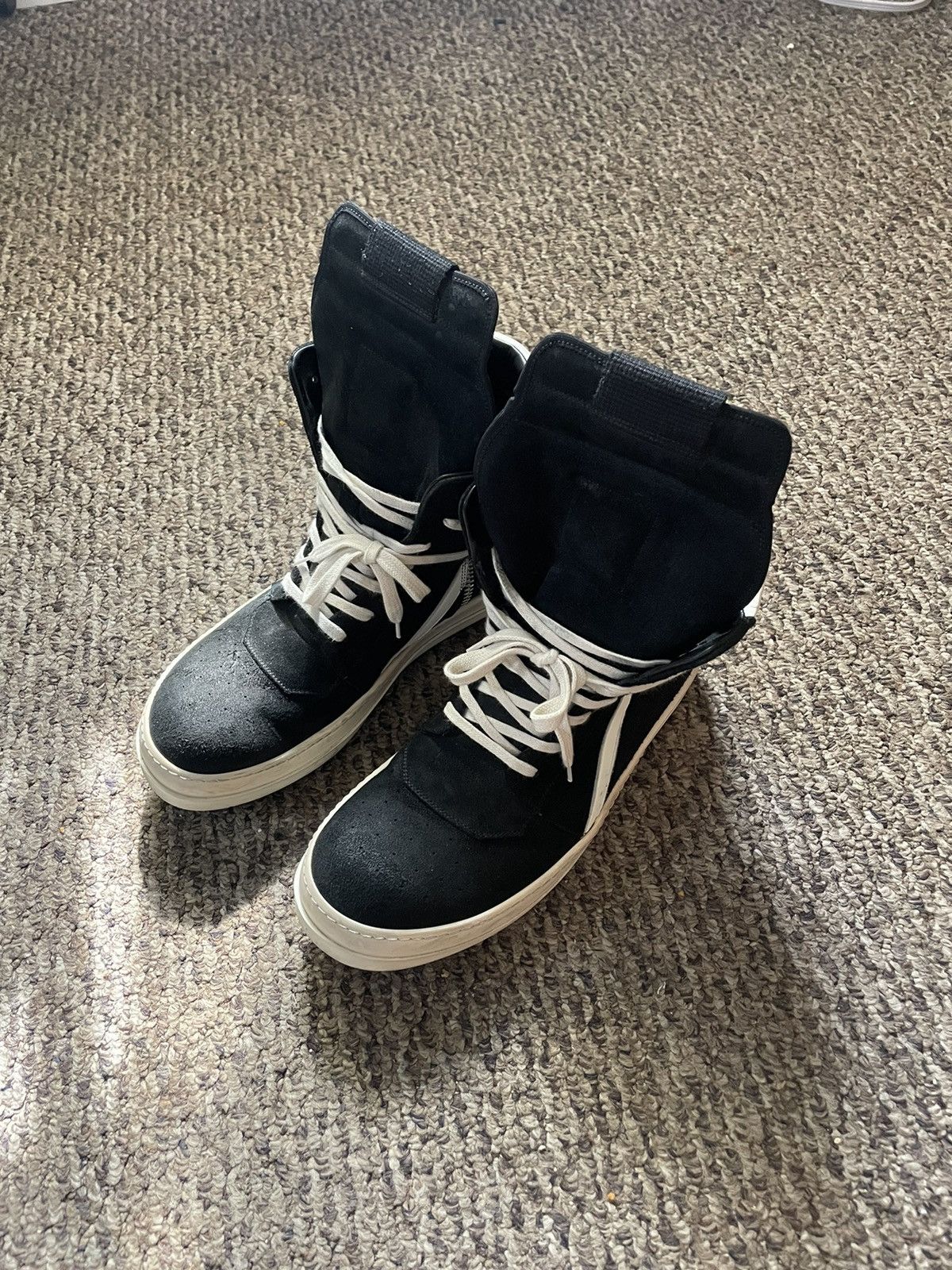 Rick Owens Rick Owen’s Suede Geobaskets Size US 9 / EU 42 - 2 Thumbnail
