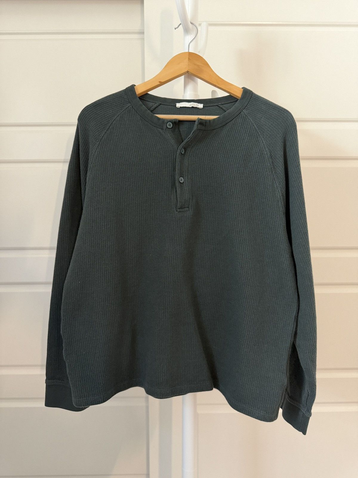 Zara Zara Green Thermal T-shirt Size US XL / EU 56 / 4 - 1 Thumbnail