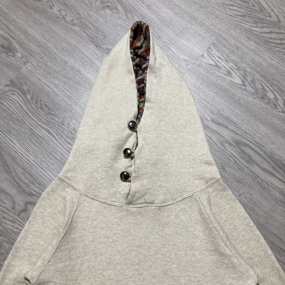 20471120 2000s Back Number Unique Pullover Hoodie Cream Kapital Style Size US S / EU 44-46 / 1 - 7 Thumbnail