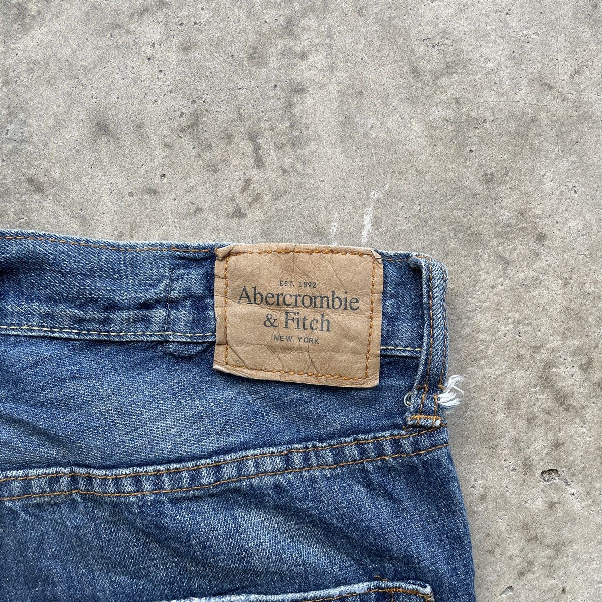Abercrombie & Fitch W30 Vintage A&F Straight Slim Faded Distressed Jeans Pants Size US 30 / EU 46 - 10 Thumbnail