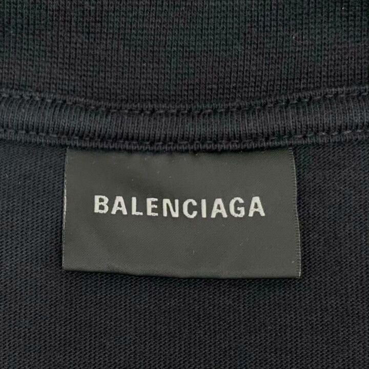 Balenciaga Balenciaga 2024 Black Logo Embroidered Cotton T-Shirt Size US M / EU 48-50 / 2 - 5 Thumbnail