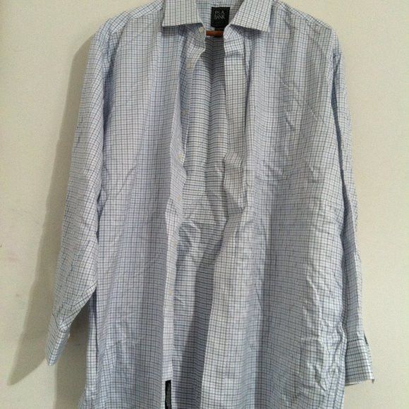 Jos. A. Bank JOS.A.BANK MENS WHITE 100%COTTON DRESS SHIRT SIZE: 17-33 Size US XL / EU 56 / 4 - 4 Thumbnail