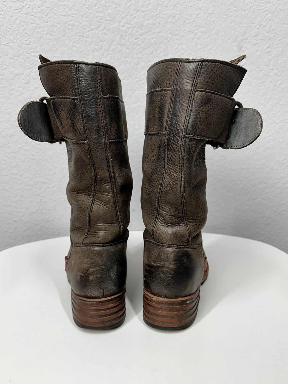 Pepe Jeans Vintage Leather Boots IfSixWasNine Guidi Style Margiela Vibe Size US 9 / IT 39 - 9 Thumbnail