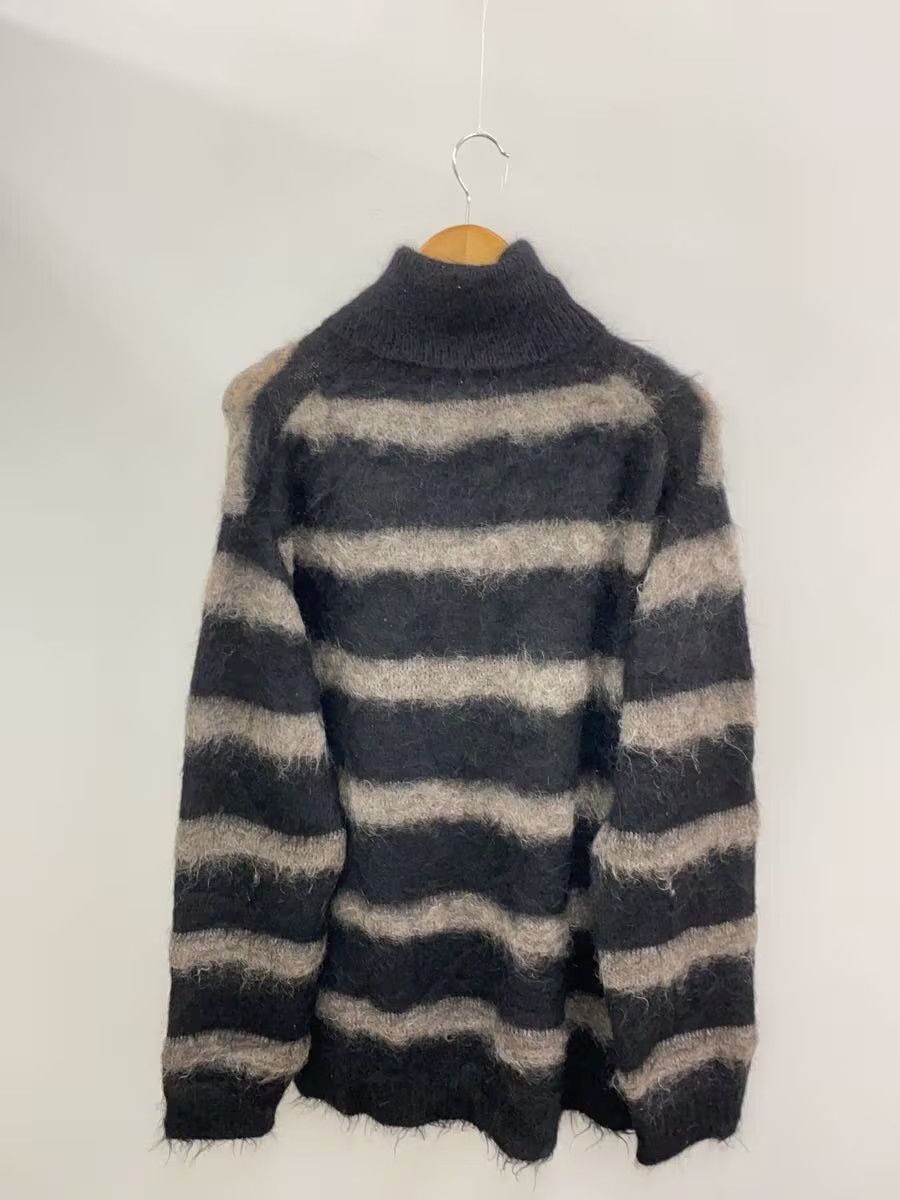 Yohji Yamamoto Striped Turtleneck Mohair Knit Sweater Size US L / EU 52-54 / 3 - 2 Thumbnail