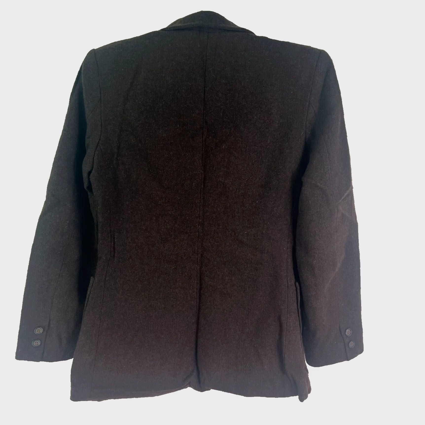 Vintage VINTAGE Single Breast Notch Wool Blend Blazer Jacket Womens Size 7/8 Brown Made in Japan Size M / US 6-8 / IT 42-44 - 6 Thumbnail