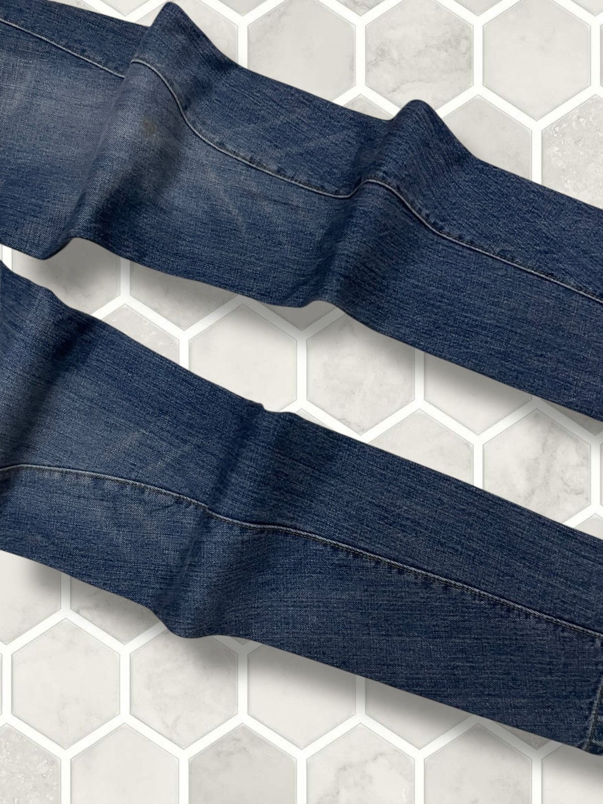 In The Attic Vintage 1990s Japan Designer BitBlue Punk Bikers Denim Size US 29 - 6 Thumbnail