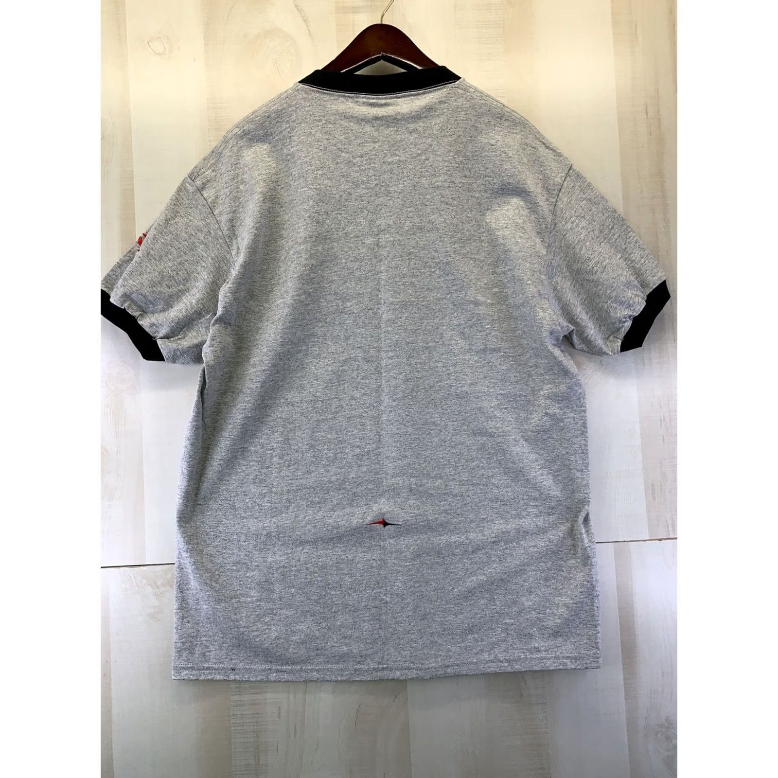 Red Wing VINTAGE Rival 90s Ringer Shirt Mens Short Sleeve Crew Neck Embroidered Red Wings M Gray Size US M / EU 48-50 / 2 - 8 Thumbnail