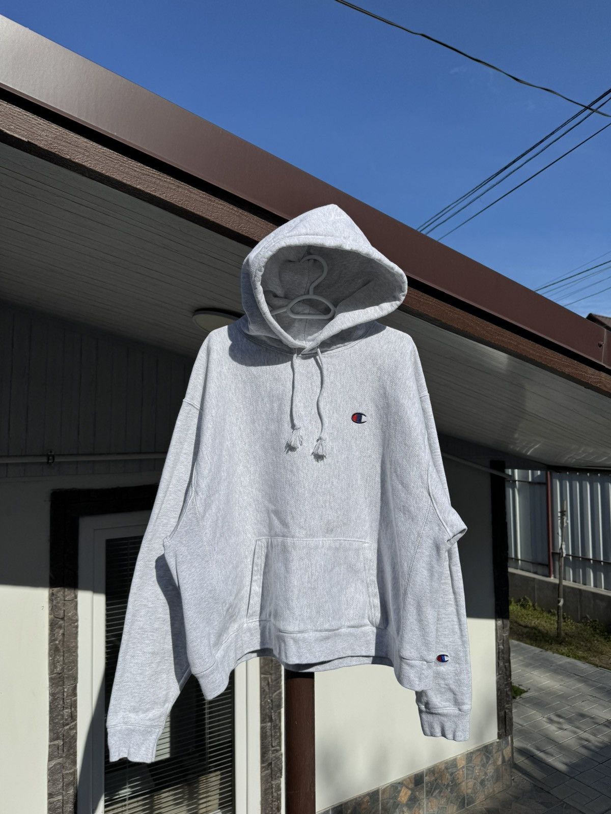 Champion × Vintage Vintage 00’s Champion Boxy Cropped Hoodie Size US XL / EU 56 / 4 - 1 Thumbnail