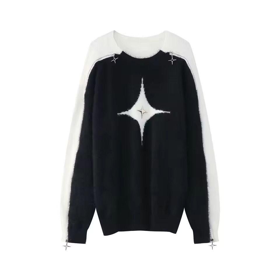 Vintage Mohair Y2K Vintage Star Sweater Size US L / EU 52-54 / 3 - 2 Thumbnail
