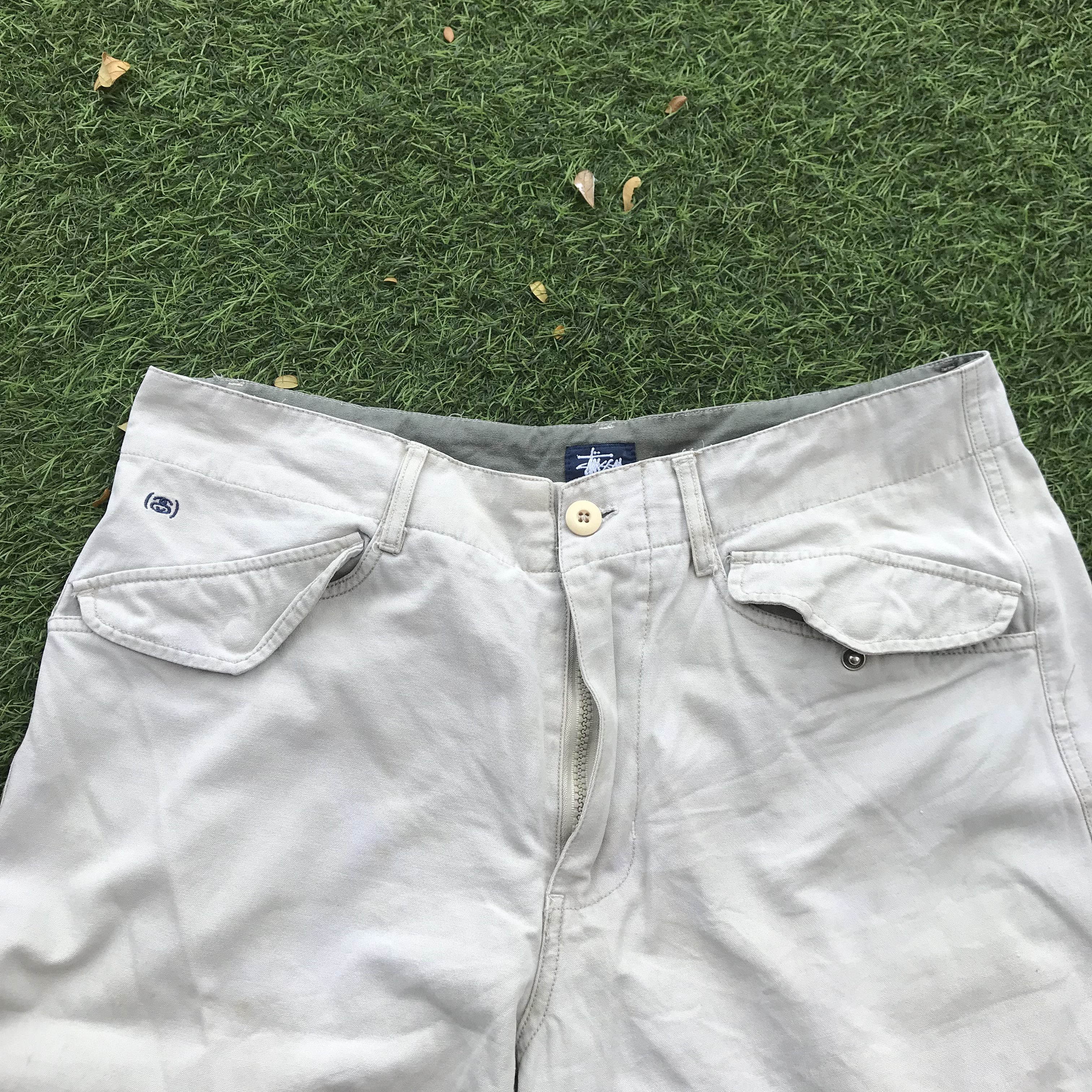 Stussy Vintage 90s Stussy ankle Short Pants in khakis beige brown Size US 34 / EU 50 - 9 Thumbnail