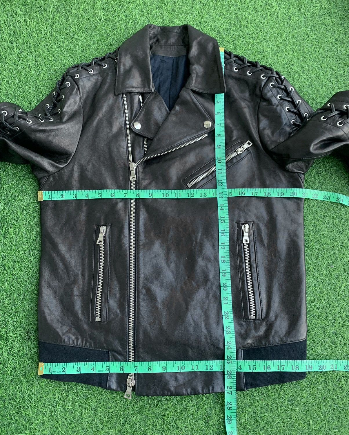 Balmain Balmain Paris Double Collar Biker Lamb Leather Zipper Size US L / EU 52-54 / 3 - 20 Thumbnail