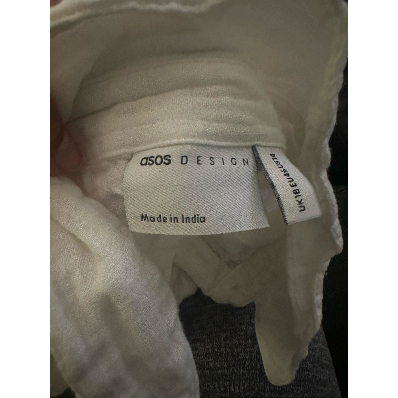 Asos ASOS DESIGN white double cloth oversized mini shirt dress Size XL / US 12-14 / IT 48-50 - 7 Thumbnail