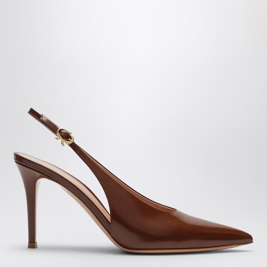 o1d2blof0824 Leather Pumps in Brown