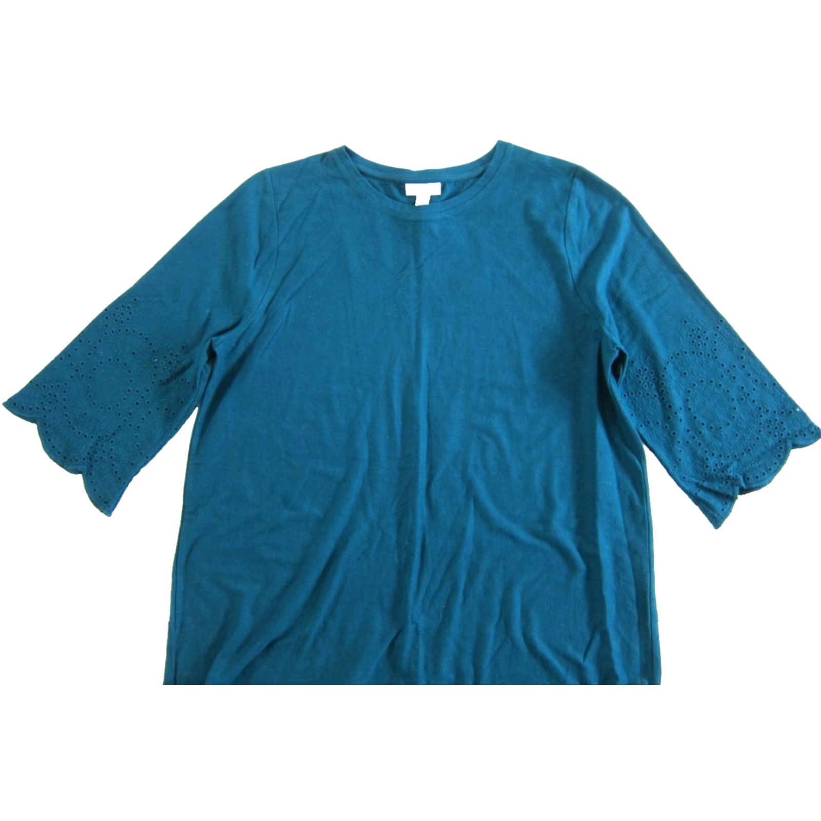 J. Jill J. Jill Green NWT 100% Cotton Jersey Embroidered 3/4 Sleeve Smock Tunic Dress PL Dress Smock Embroidered Jersey 100% Cotton Green NWT J. Jill Women Size L / US 10 / IT 46 - 4 Thumbnail