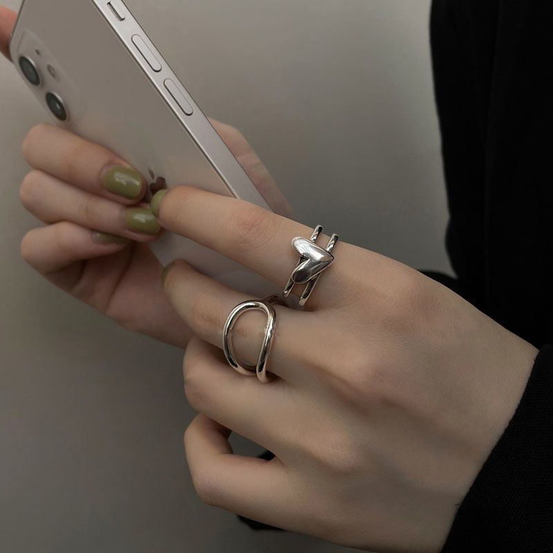 Jewelry Crazy Jewelry Rings Open Size Chrome Ring (Size 7-13) Size ONE SIZE - 3 Thumbnail