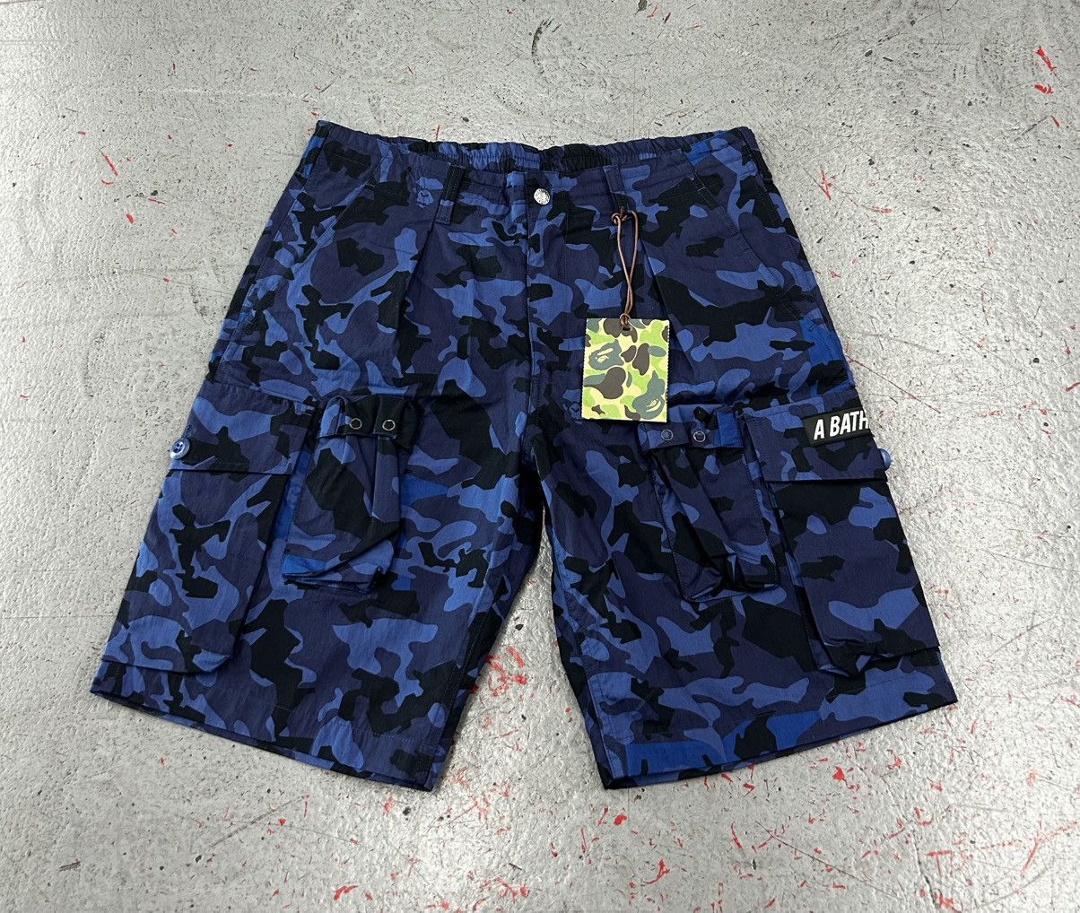 Bape Bape Sand Camo Blue Cargo Shorts Size Medium NEW Size US 33 - 1 Thumbnail