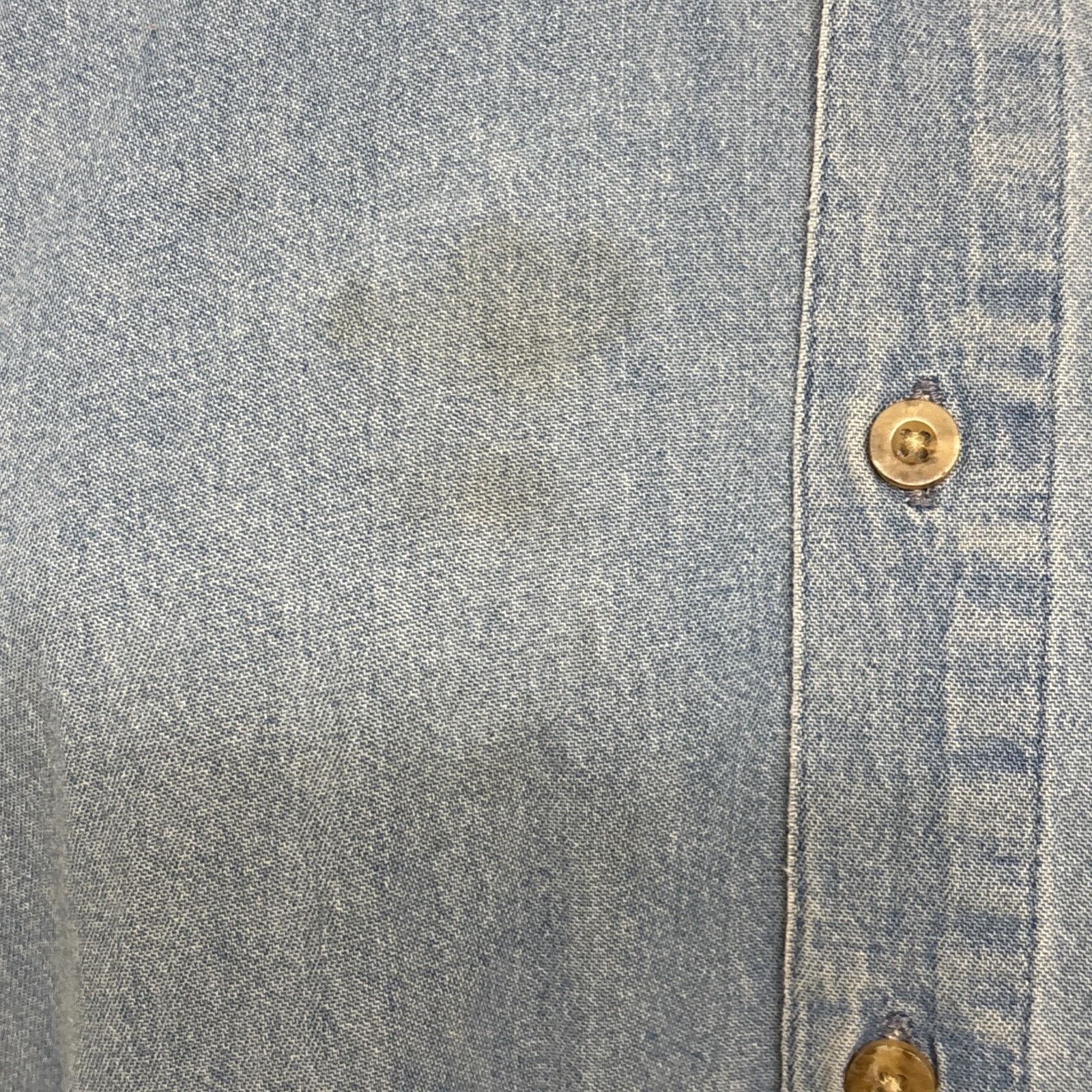 Dickies Dickies Denim Shirt Mens M Distressed Button Down Collar Cow Size US M / EU 48-50 / 2 - 8 Thumbnail