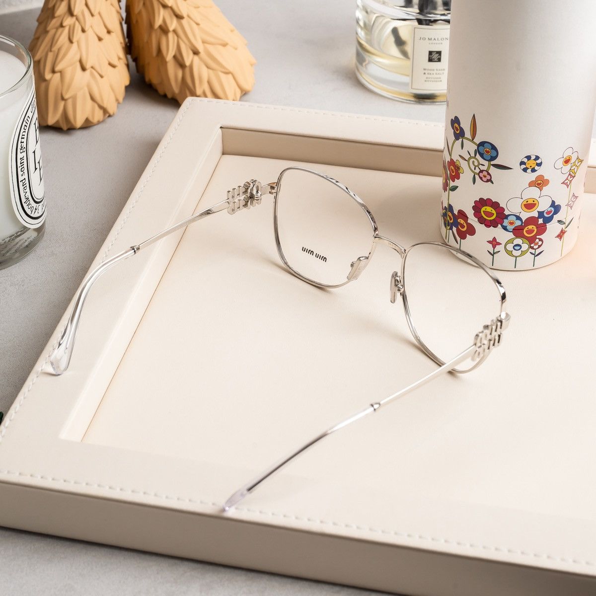 Miu Miu MIU MIU 0MU 50XV 1BC1O1 GLASSES Size ONE SIZE - 4 Thumbnail