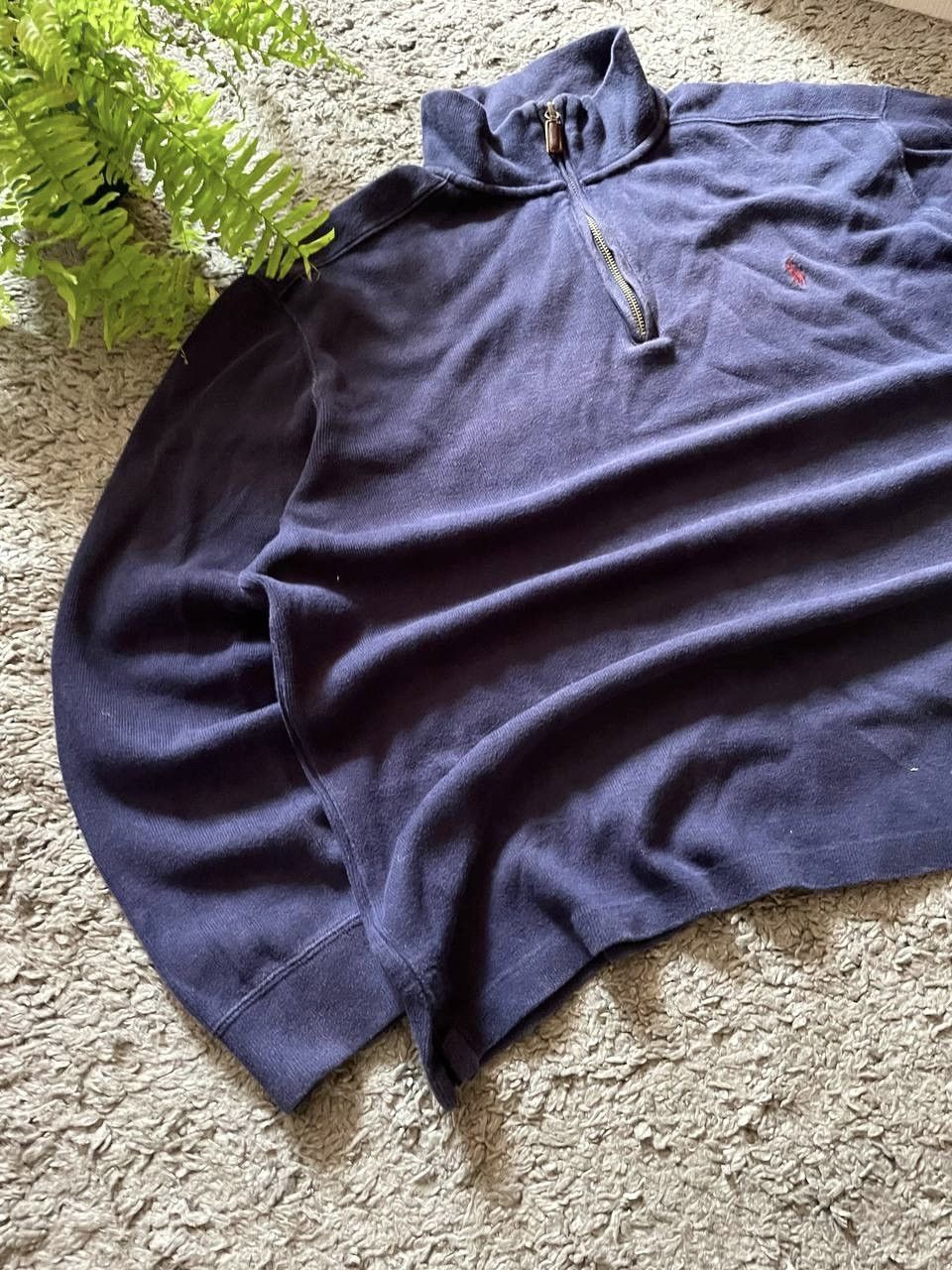 Polo Ralph Lauren × Vintage 00s Polo Ralph Lauren Streetwear 1/3 Zip Sweatshirt Logo Y2k Size US XL / EU 56 / 4 - 6 Thumbnail