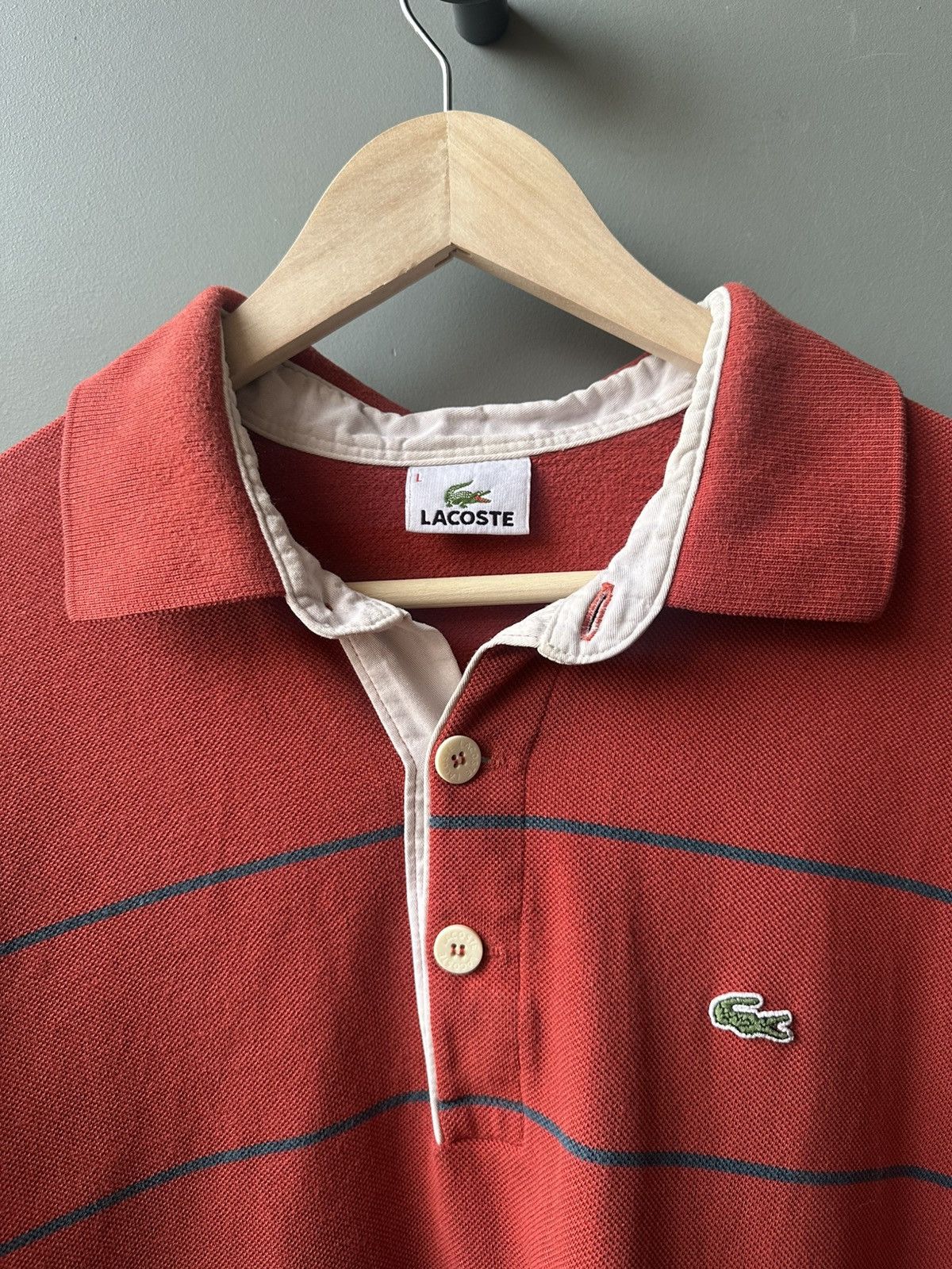 Lacoste Lacoste Warm Cotton Collared Long Sleeve Size L Size US L / EU 52-54 / 3 - 3 Thumbnail