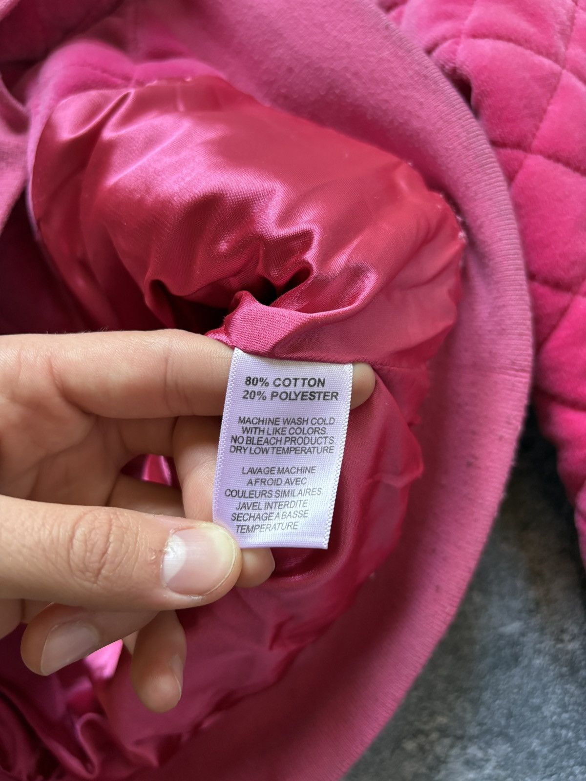 Juicy Couture Vintage Juicy Couture Y2K Big Logo Velour Quilted Jacket Size L / US 10 / IT 46 - 12 Thumbnail