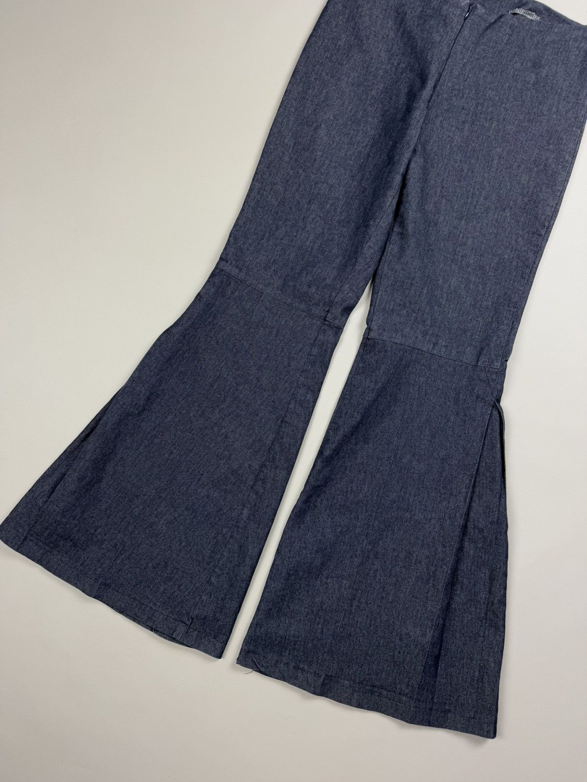 Japanese Brand Orimono Ladies Japanese Flared Low Rise Y2K Jeans Pants Size 32" / US 10 / IT 46 - 5 Thumbnail