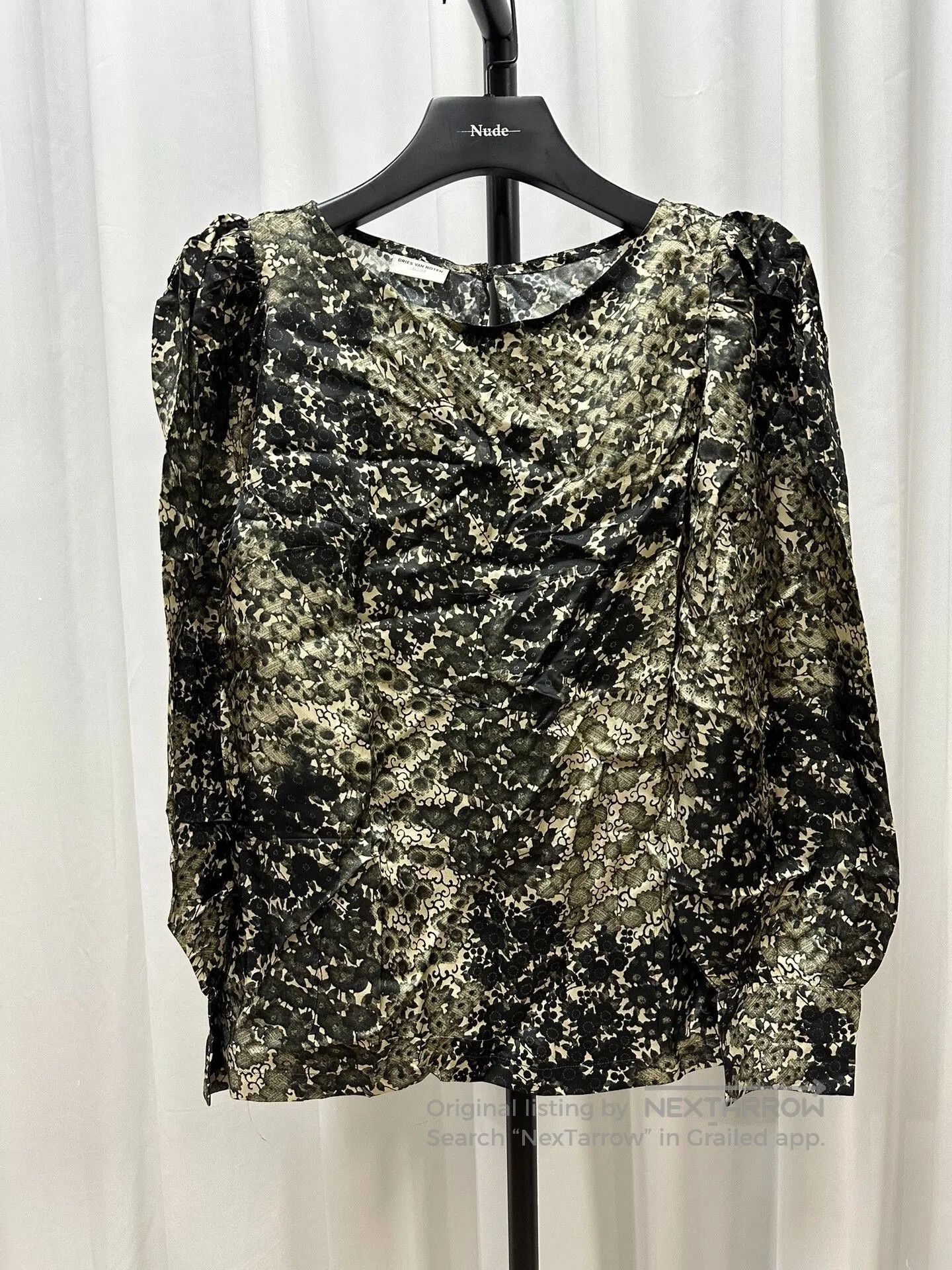 Dries Van Noten Dries Van Noten Printed Long Sleeve Top. Size S / US 4 / IT 40 - 1 Thumbnail