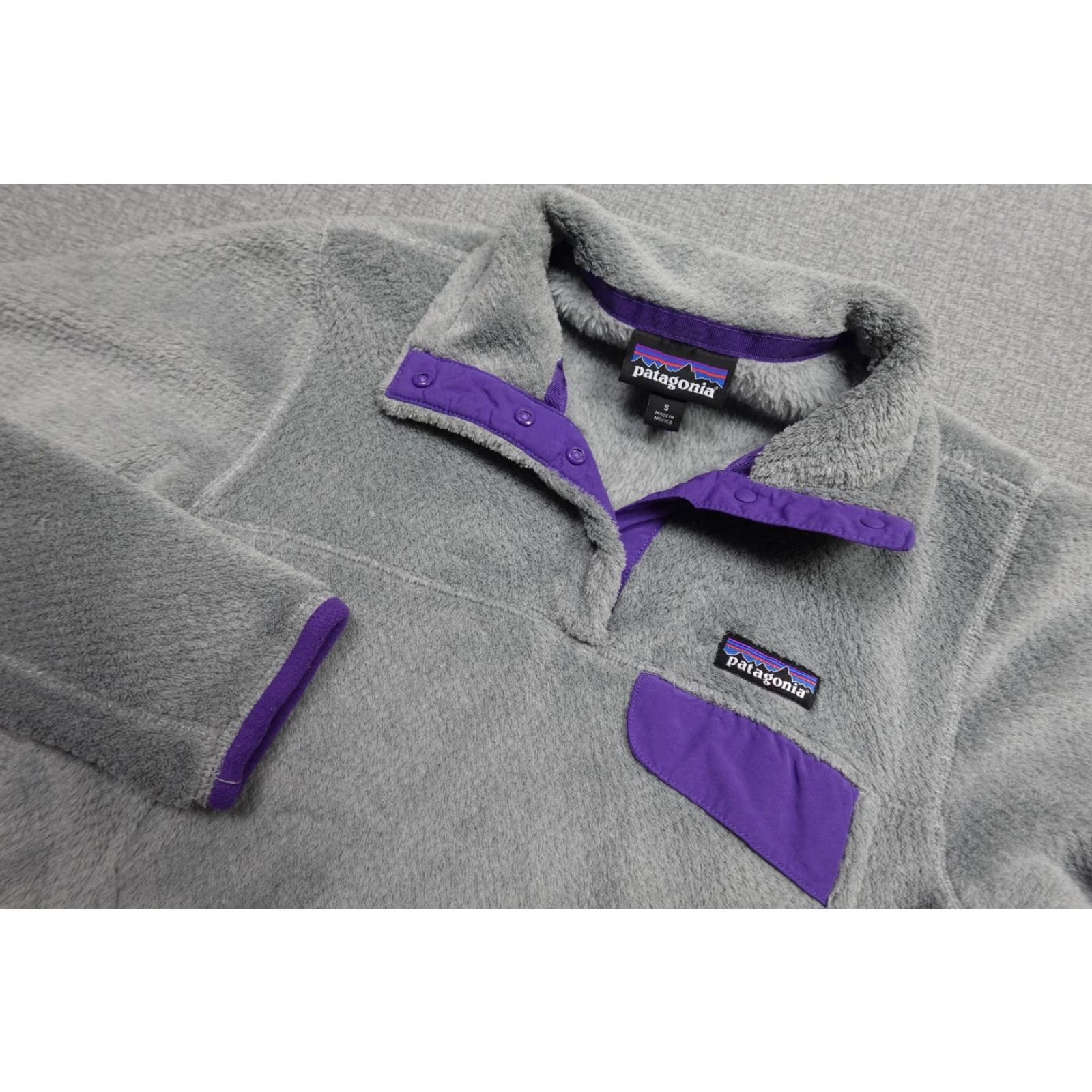 Patagonia Patagonia Womens S Gray Pullover Fleece Snap Jacket/Sweater Casual Activewear Travel Pullover Size S / US 4 / IT 40 - 2 Thumbnail