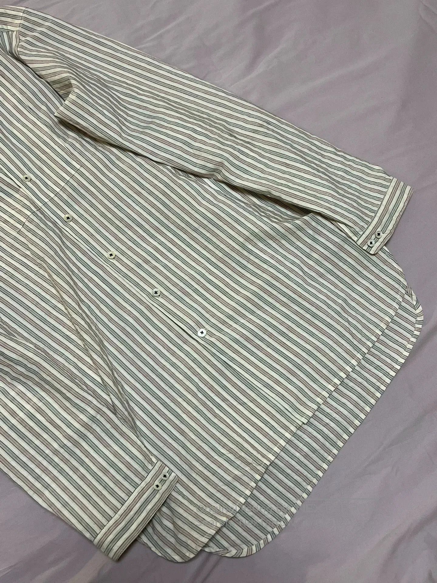 Geoffrey B. Small Geoffrey B.Small Red White Blue Striped Shirt. Size US L / EU 52-54 / 3 - 3 Thumbnail
