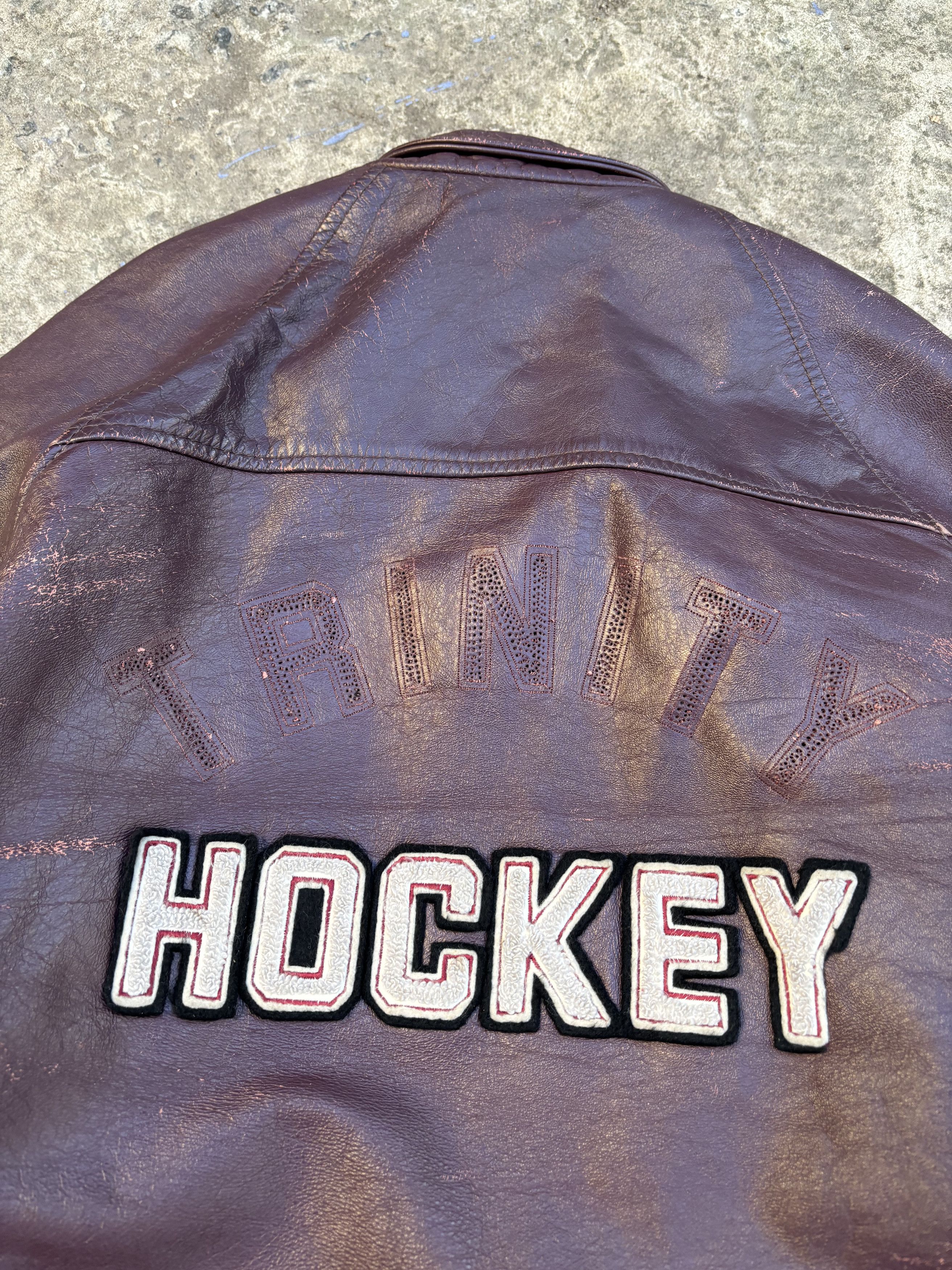 Other Vintage 70s Avon Sportswear Trinity Hockey Leather Jacket Size US L / EU 52-54 / 3 - 17 Thumbnail