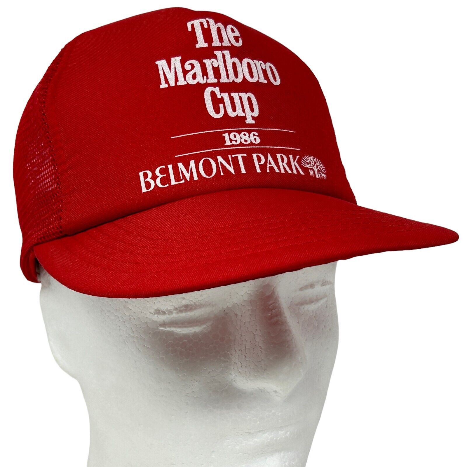 Marlboro The Marlboro Cup Belmont Park Vintage 80s Trucker Hat Cap